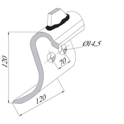Viršutinis peilis Dücker CK990