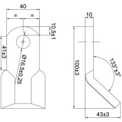 Smūginio pjovimo peilis 483685