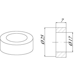 Adapteris peiliui 10 Maschio T21004045R