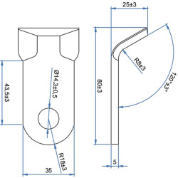 Smūginis peilis Agrimaster CK1190