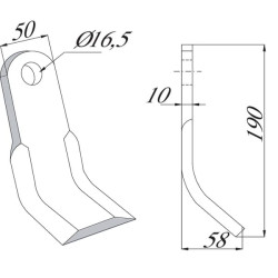 Maletti spragilintuvo peilis MA6400080