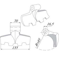 Plaktukas-smūginis smūginis įrankis Votex 95722028