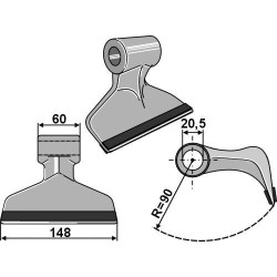Plaktukinis spragilas su PTA danga, tinka Humus CK3030C