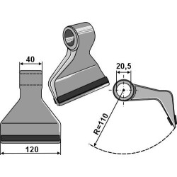 Plaktukinis spragilas su PTA danga, tinka Cabe CK1530C