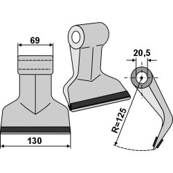 Plaktukinis spragilas su PTA danga, tinka Sauerburger CK3040C