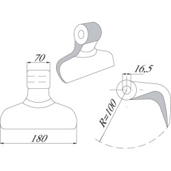 Plaktukinis spragilas, tinkantis Ferri CK2460