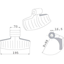 Plaktukinis spragilas Aedes CK0800