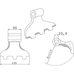 Smūginis plaktukas Nobili CK4370