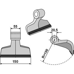Plaktukinis spragilas su PTA danga, tinka Agrimaster CK1170C