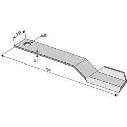 Viršutinio pjovimo peilis LH 765 7770719N