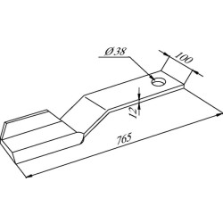 Viršutinio pjovimo peilis RH 765 7770718N
