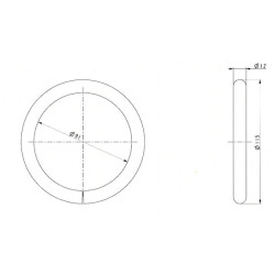 Suvirinimo žiedas 12x91 mm HC36