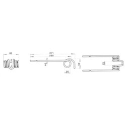 Dvigubas rotacinis dantis IHC 13553GAN