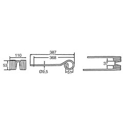 Rotacinis dantis CW originalus Kuhn 58740700