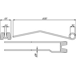Rotacinis dantis Originalus DEUTZ-FAHR VF1664059586