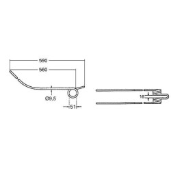 Originalus rotacinis akėtvirbas Kuhn K8013670