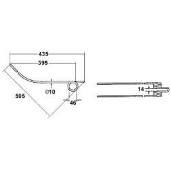 Sukamieji noragai originalūs Taarup KT6714010094