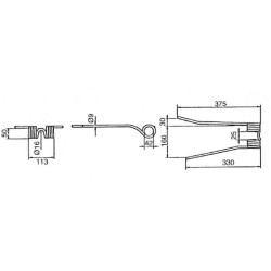 Rotacinis dantis CCW originalus PZ VGPZ111E