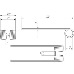 Rotaciniai noragai Fortschritt 411008829KR