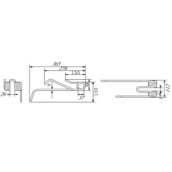 Lely spyruoklinis dantis ACW 4104611590KR