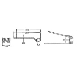 Rotacinis dantis CW PZ VGPZ222KR