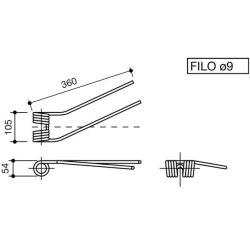 Rotacinis dantis Galfré RH 108SVN