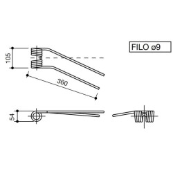 Rotacinis dantis Galfré LH 107SVN
