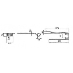 Rotacinis dantis CCW PZ VGPZ106KR