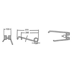 Rotacinis dantis CCW Lely 4101101390KR