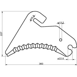 Welger rulonų preso peilis SM82109