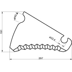 Rulonų preso peilis SM01367