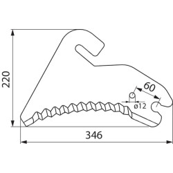Peilis, ruloninis presas Welger SM82104