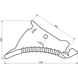 Ruloninio preso peilis Kuhn Bio, naujas SM09760
