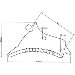 Rulonų preso peilis SM45590