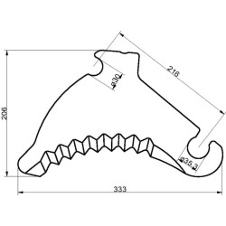 Rulonų preso peilis SM06114