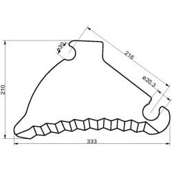 Rulonų preso peilis SM06866