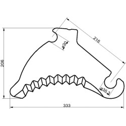 Rulonų preso peilis SM06735