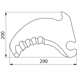 Peilis, apvalus presas SM06761