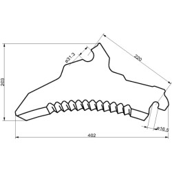 Siloso peilis Pöttinger SM07102