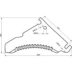 Bergmann siloso peilis SM021011