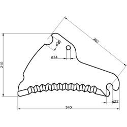Siloso peilis Fahr SM14071