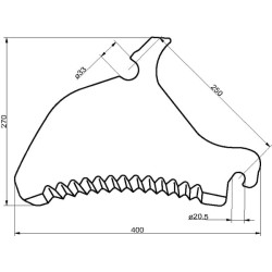 Siloso peilis Pöttinger SM07135
