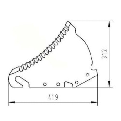 Siloso vežimėlio peilis 41517500