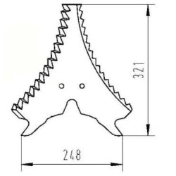 Siloso vežimėlio peilis 73236500