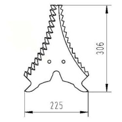 Siloso vežimėlio peilis 50436507