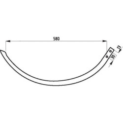 Riebalų adata, 580 mm 31601101220815
