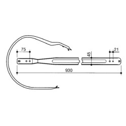 Žemas fiksavimo dirželis (visas) 0009877700KR