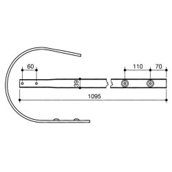 Žemas paėmimo dirželis, pilnai sukomplektuotas, 9383100N