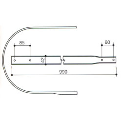 Rinktuvo juosta Pöttinger 12650028N