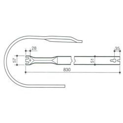 Žemas surinkimo diržas, pilnas John Deere CC32669N